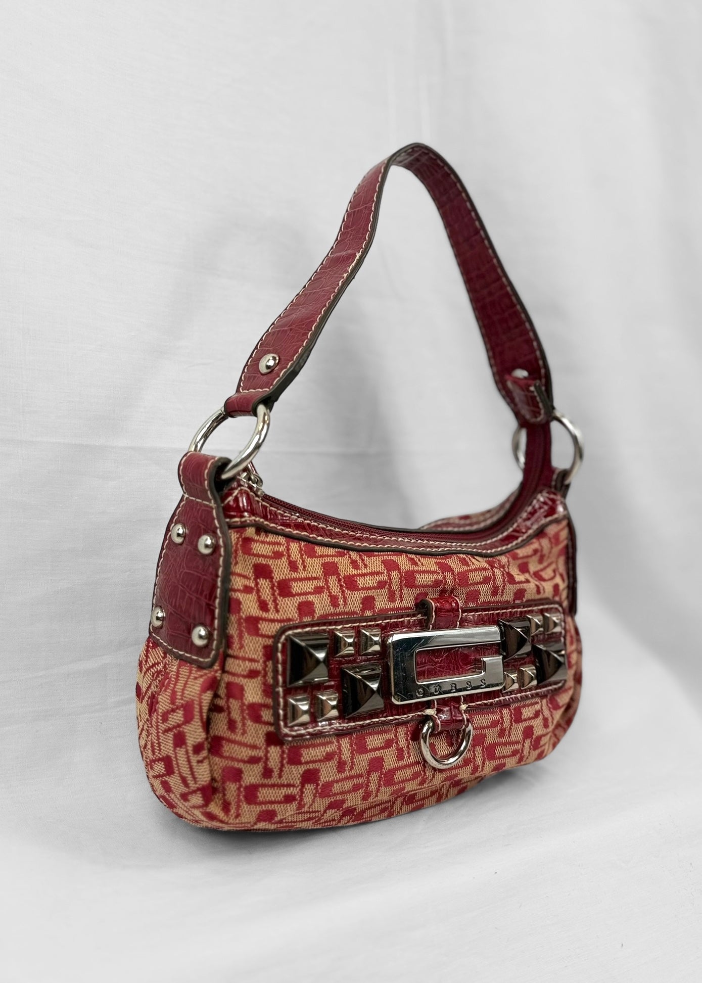 Vintage Guess Bag Red Studded