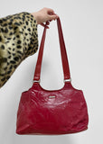 Vintage Red Leather Bag