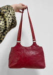 Vintage Red Leather Bag