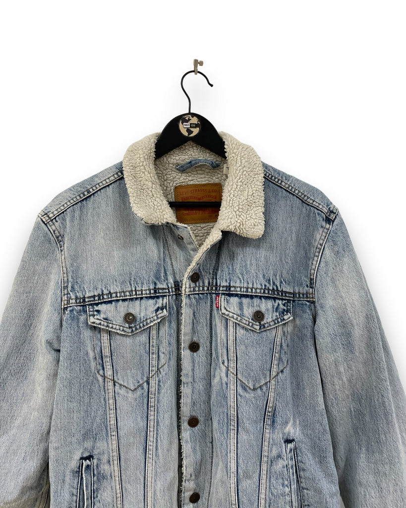 Levi s Denim Sherpa Jacket M Thrift On Store