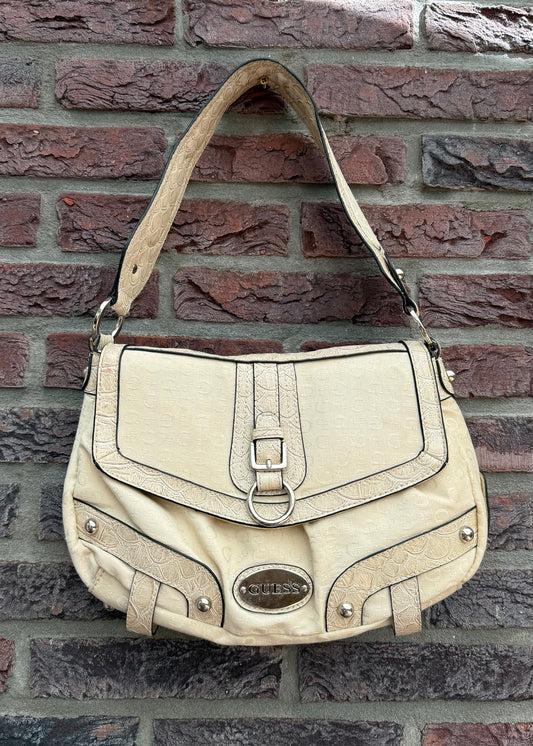 Vintage Guess Bag in Light Cream