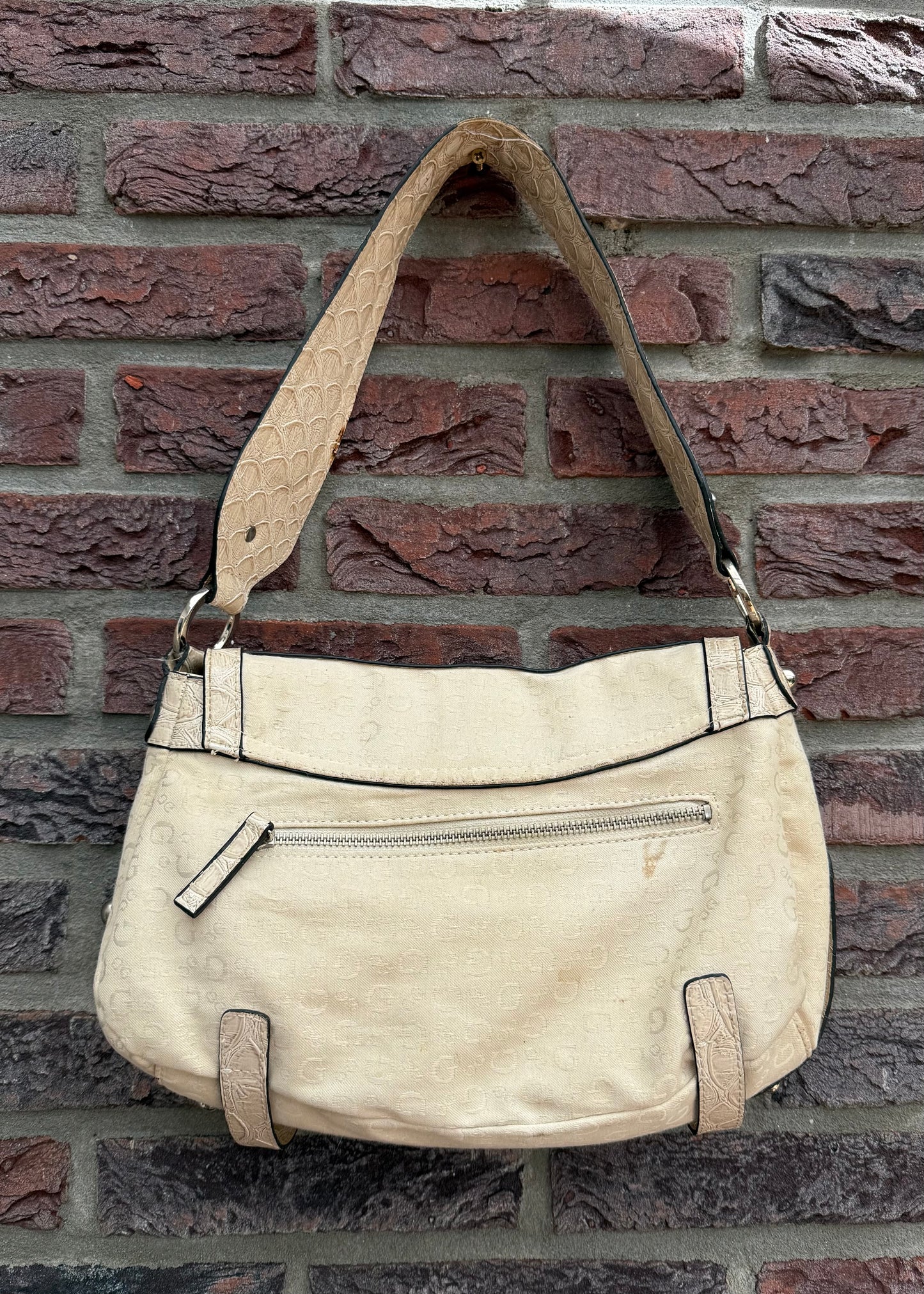 Vintage Guess Bag in Light Cream