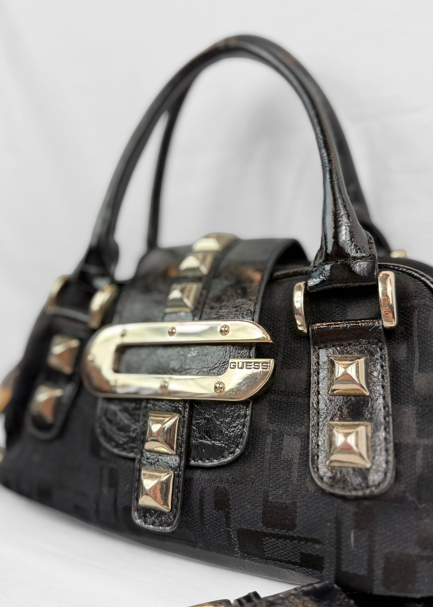 Rare Vintage 00´s Guess Bowling Bag in Black