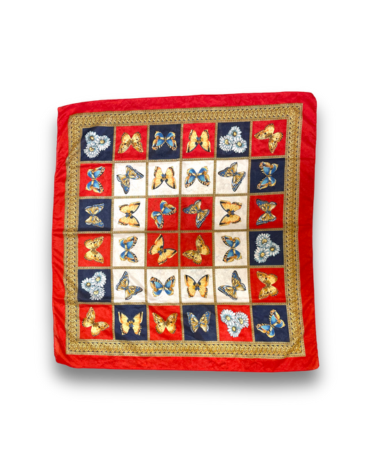 Vintage Y2K Butterfly Scarf