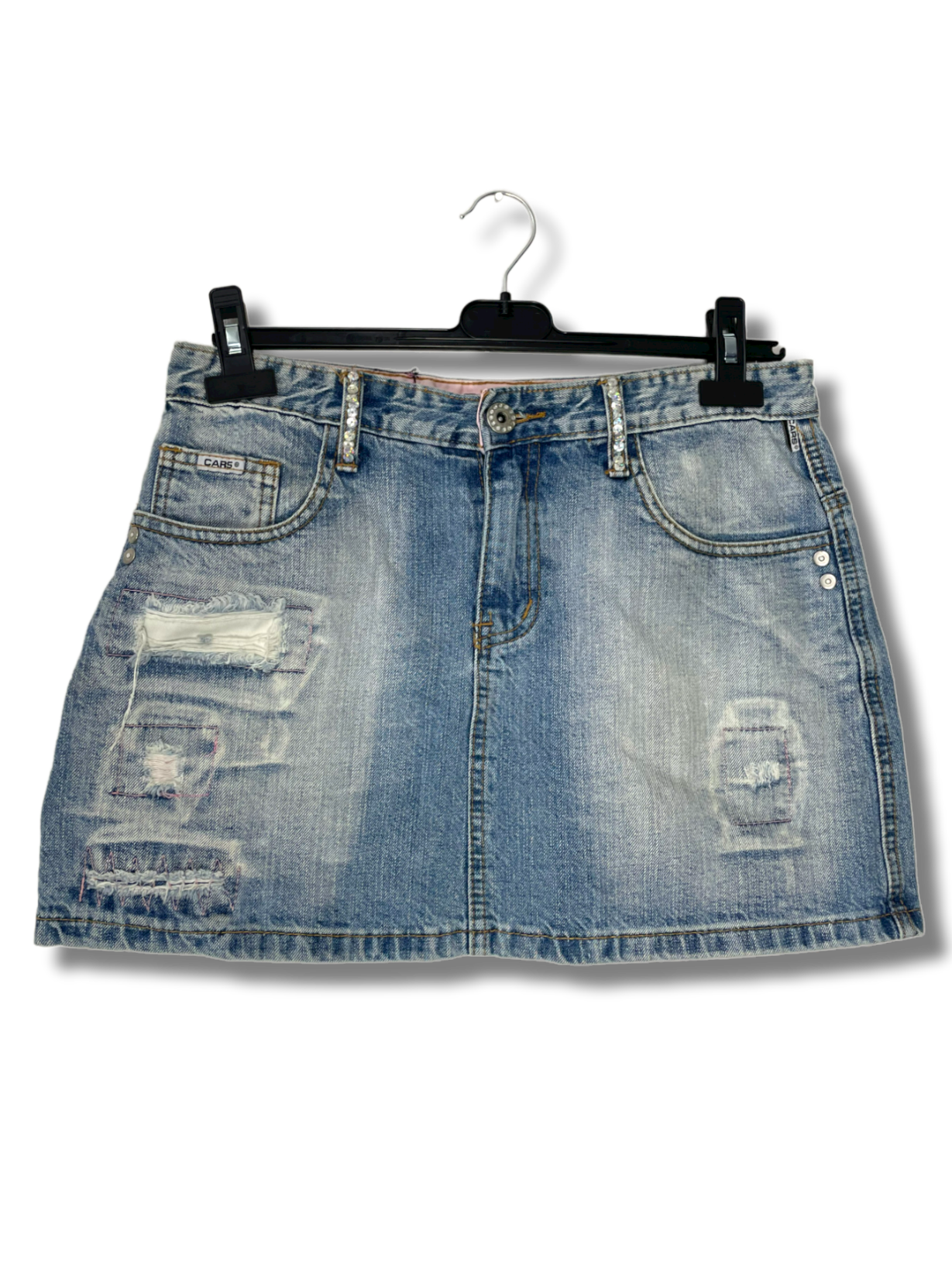 Y2K Cars Mini Skirt L