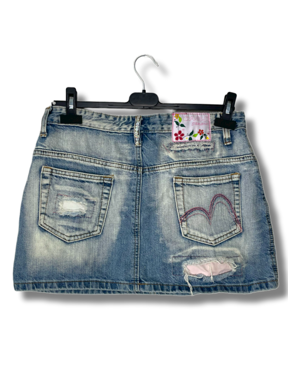 Y2K Cars Mini Skirt L