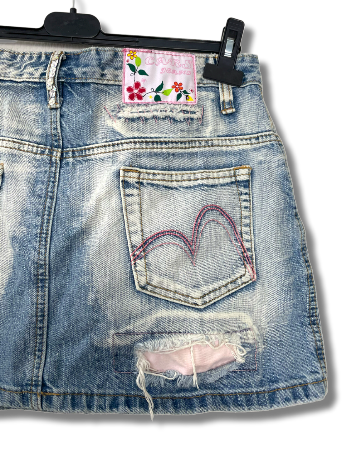 Y2K Cars Mini Skirt L