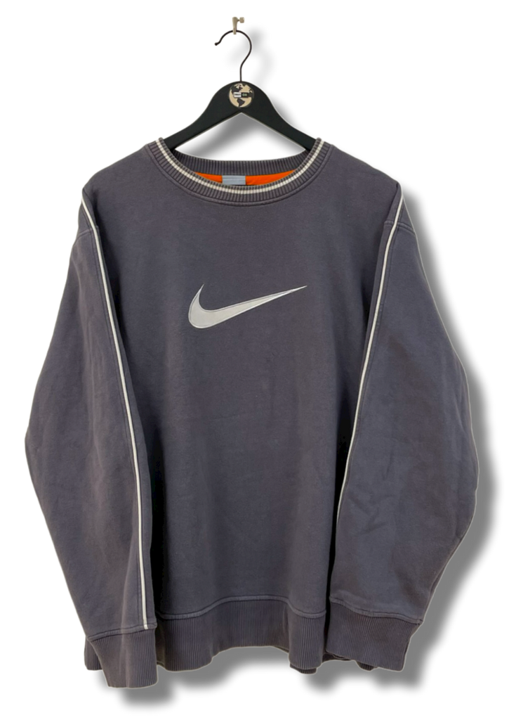 Whitney duurzame grondstof biologisch RARE Nike Vintage Big Swoosh Sweater XL – Thrift On Store