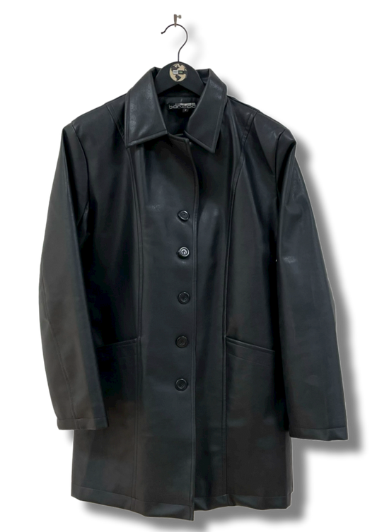 Vintage Faux Leather Jacket L