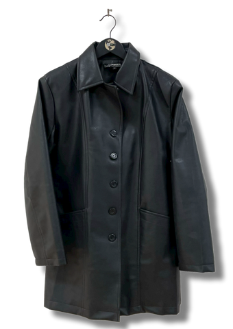 Vintage Faux Leather Jacket L
