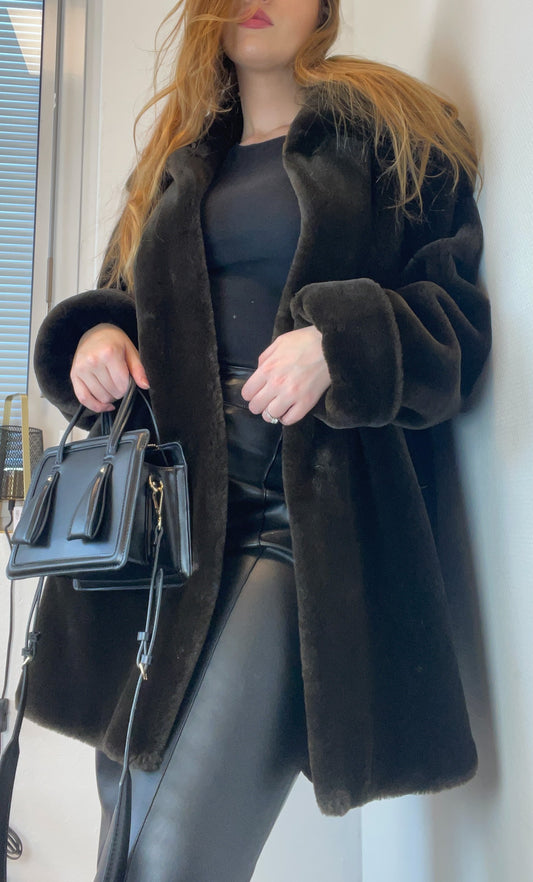 Vintage Fluffy Coat L