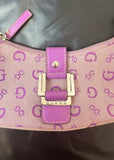 Purple Guess Monogram Bag