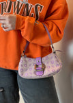 Purple Guess Monogram Bag