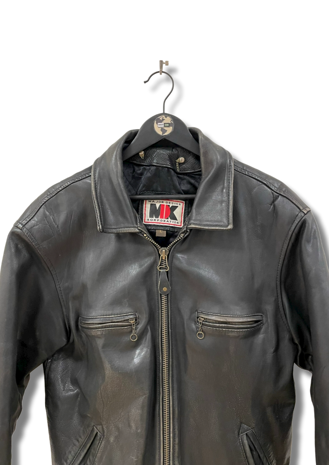 Vintage MDK Leather Jacket L