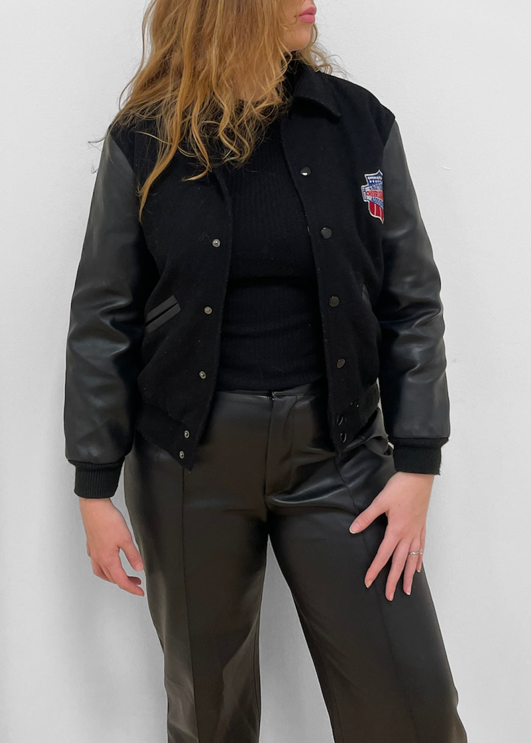 Vintage Cheerleaders Baseball Jacket