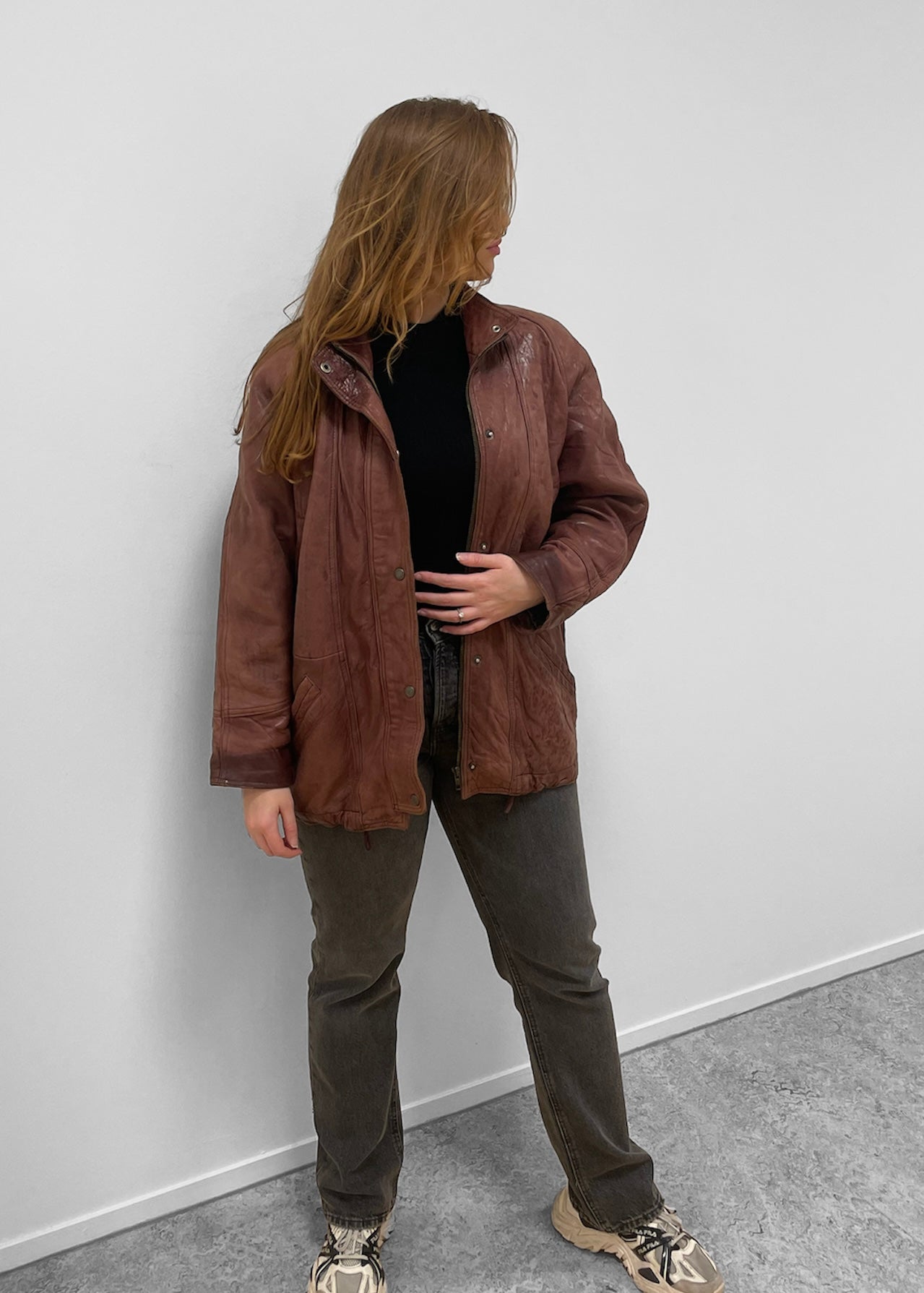 Vintage Leather Jacket XL