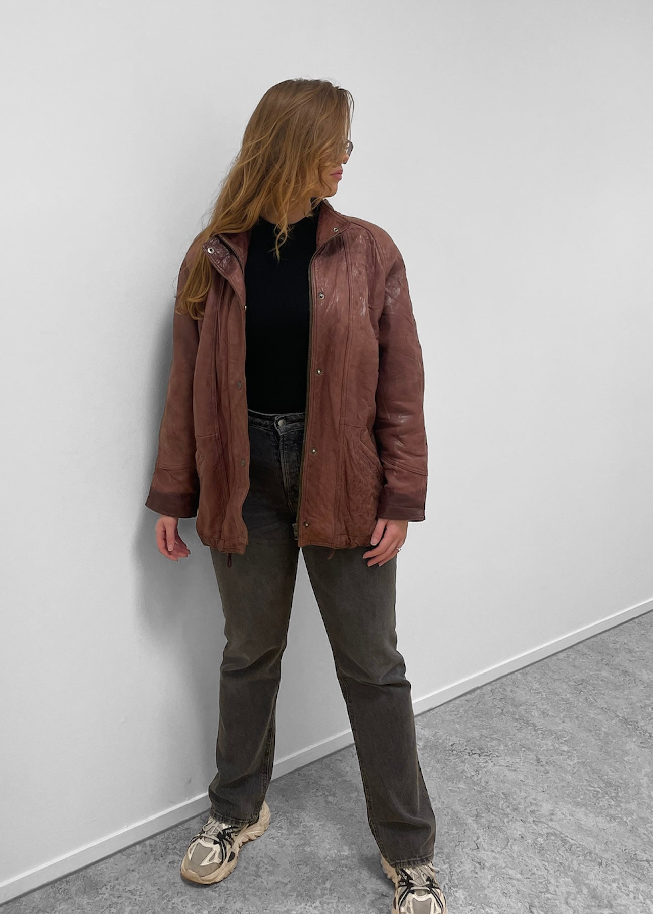 Vintage Leather Jacket XL