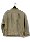Vintage Cream Leather Jacket L