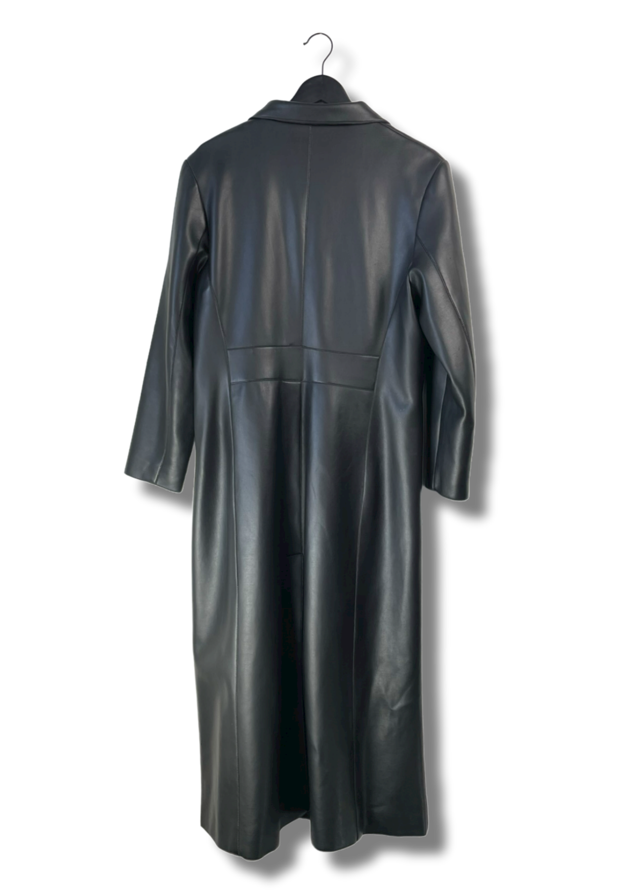 Faux Leather Trenchcoat L