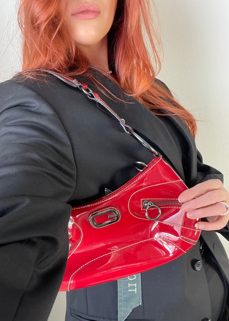 VINTAGE GUESS RED Y2K BAG – Thrift On Store