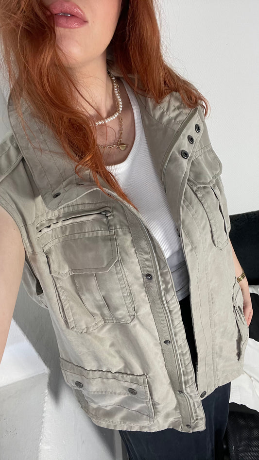 Vintage Cargo Gilet L