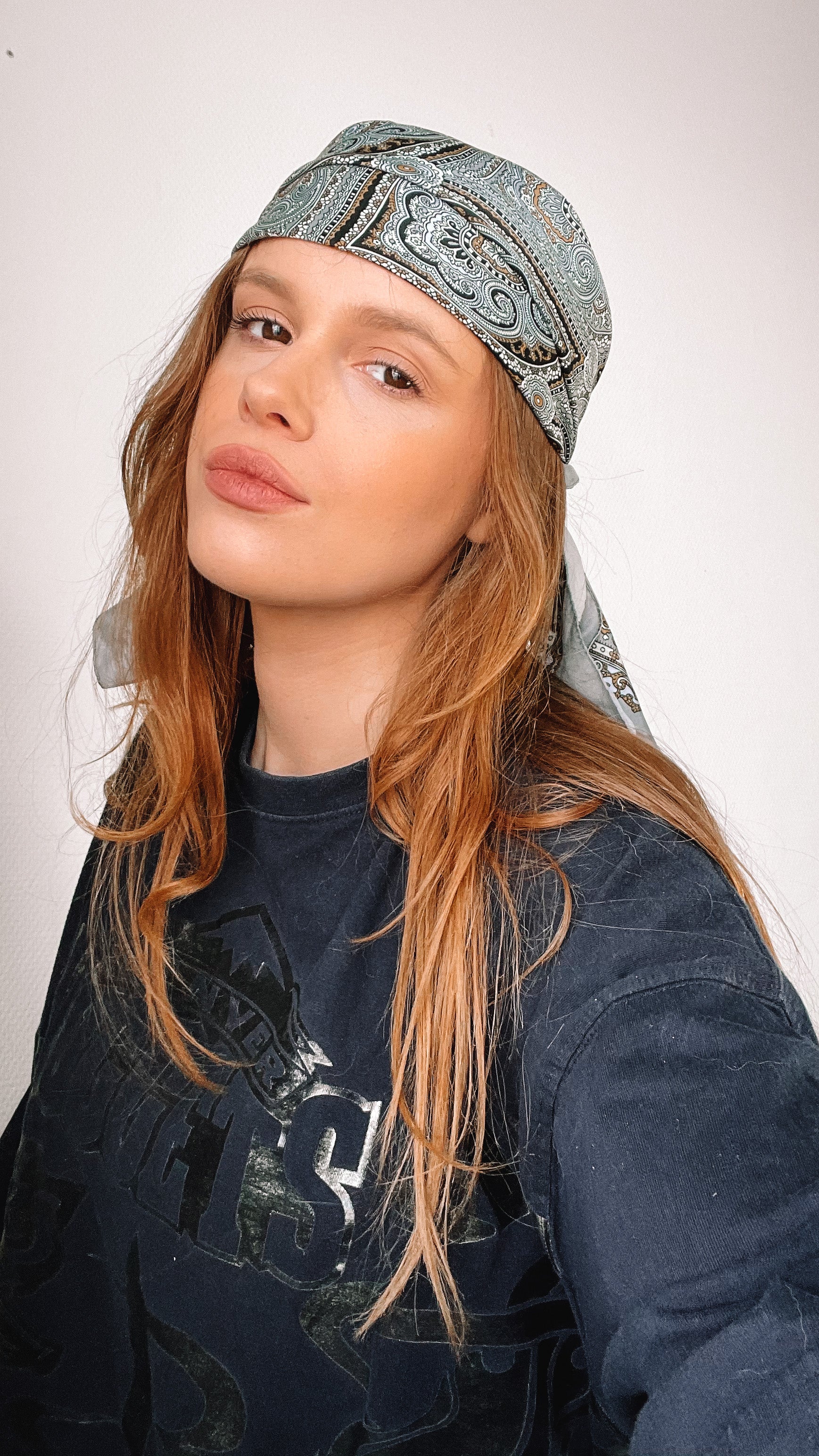 Vintage Silky Headscarf