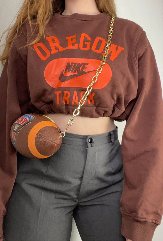 Reworked Nike Cropped Sweater L