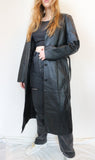 Longline Leather Coat M/L