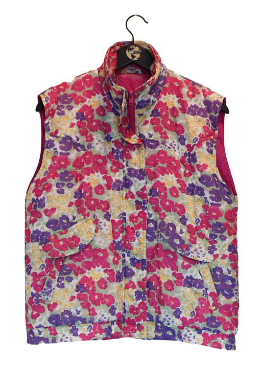 Vintage Floral Bodywarmer L