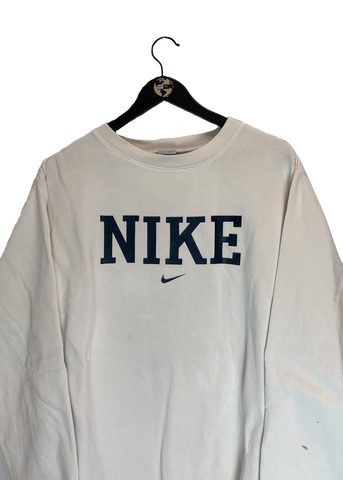 Vintage Nike Spellout Sweater L Thrift On Store
