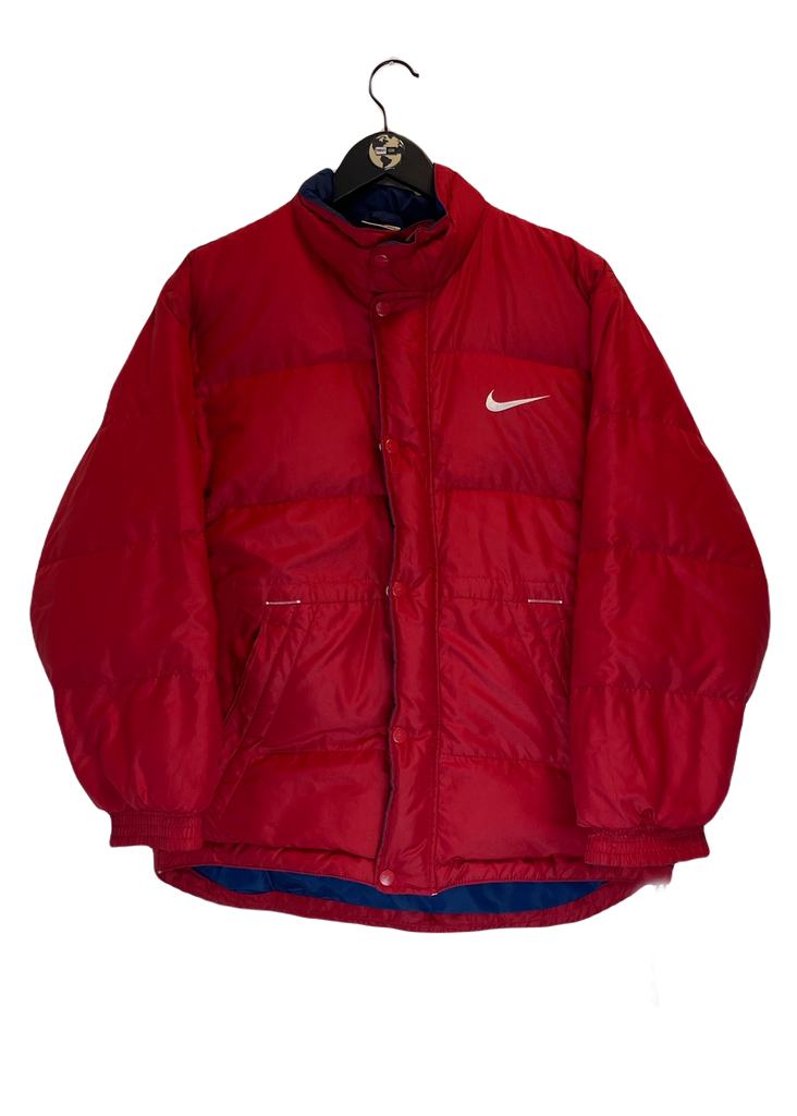 Nike red padded jacket sales